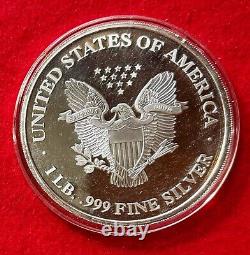 2001 American Silver Eagle Gros rond en argent de 12 onces d'argent pur .999 Preuve