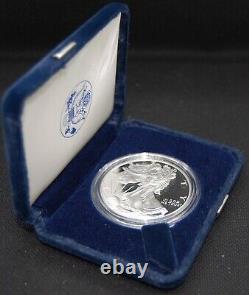 2002-W Épreuve American Silver Eagle avec boîte et COA