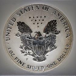 2006 ICG MS69 Preuve Inversée American Silver Eagle Dollar 999 20ème Anniversaire