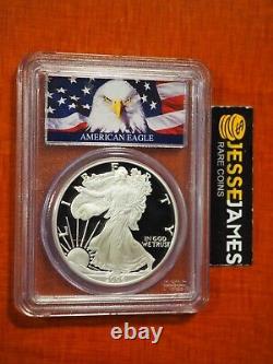 2006 W Proof Silver Eagle Pcgs Pr70 Dcam American Eagle Flag Label