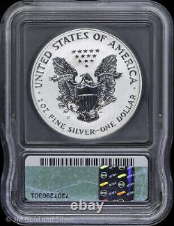 2006-p $ 1 Preuve Inversée American Silver Eagle Icg Pr 68 Dcam 20e Anniversaire