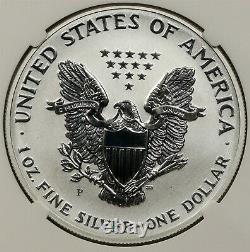 2006-p 20e Anniversaire Argent Eagle Dollar $1 Preuve Inversée Pf 70 Ngc Us Mint