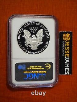 2007 W Proof Silver Eagle Ngc Pf70 Ultra Cameo Premiers Lancements Blue Label