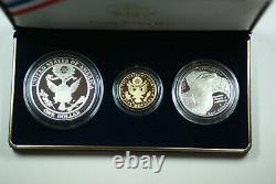 2008 Bald Eagle Gold & Silver Commemorative Coin Proof Set W Box Coa