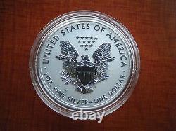 2012 S Inverse Proof Silver Eagle De San Francisco Set One Coin In Cap
