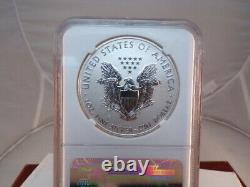 2012-s American Silver Eagle $1 Ngc Pf70 Inverser La Preuve San Francisco # C 1883