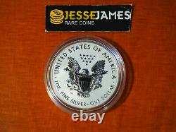 2013 W Inverse Proof Silver Eagle De West Point Set One Coin In Cap