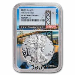2018-S Preuve American Silver Eagle PF-70 NGC (FDI, San Francisco) SKU#277942