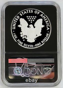 2018 W 1 $ Proof American Silver Eagle Mercanti 1 Oz Coin Ngc Pf 70 Uc Fdoi Retro