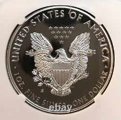 2018-s American Silver Eagle Ngc Pf70 Ultra Cameo Trolley Label (ze300)