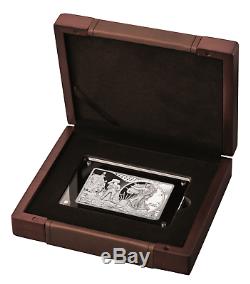 2019 3 Oz 50e Anniv. Apollo 11 Américain Silver Eagle 999 Coin / Bar Box Set / Aoc