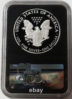 2019 W Proof American Silver Eagle $1 Premier Jour 1oz Coin Ngc Pf 70 Uc Retro Fdoi