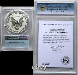 2019-s American Silver Eagle Enhanced Inverse Proof Pcgs Pr 69 - Première Grève