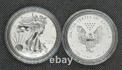 2019-w 1oz American Silver Eagle Enhanced Reverse Proof Pride Of Two Nations
