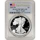 2019-w American Silver Eagle Proof Pcgs Pr70 Dcam First Strike Flag Label