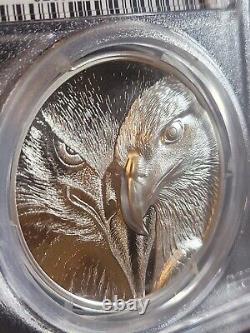 2020 Mongolie 500 Togrog Majestic Eagle 1oz Silver Proof Coin Pcgs Pr69 Ide %7%