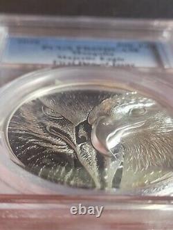 2020 Mongolie 500 Togrog Majestic Eagle 1oz Silver Proof Coin Pcgs Pr69 Ide %7%
