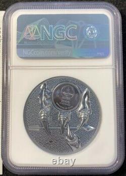 2020 Mongolie Majestic Eagle 2 Oz Silver Coin Ngc Pf 70 Uhr Seulement 999 Mintage