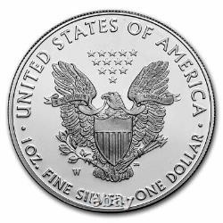 2020-W 1 oz Proof American Silver Eagle (Fin de la Seconde Guerre mondiale, V75 Marque de privauté) SKU#224033