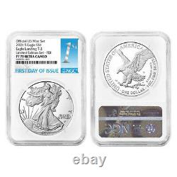 2021 Édition Limitée Proof American Eagle Collection 6pc Set Ngc Pf70uc Firs D'ide