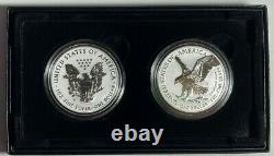 2021 Inverser La Preuve American Silver Eagle One Ounce Two Coin Set Designer Edition