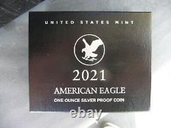 2021 S Preuve D'argent American Eagle Type 2 (21emn)