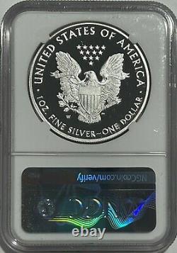 2021 W $1 Ngc Pf70 Er Ultra Cameo Early Release Proof Silver Eagle Héraldique T-1