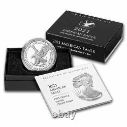 2021-s 1 Oz Proof American Silver Eagle (withbox & Coa, Type 2) Sku#237041