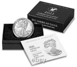 2021-s American Eagle Type 2 Pièce De Preuve D'un Once D'argent (21emn)