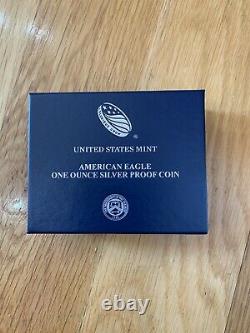 2021-w American Eagle One Ounce Silver Proof Coins (21ea) Pièces À La Main