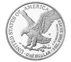 2021-w Proof $1 Type 2 American Silver Eagle Ngc Pf70uc Étiquette De Diffusion Anticipée