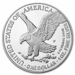 2022-W 1 oz Proof Silver American Eagle PR-70 PCGS (FDI, Black) SKU#251318	<br/> 
	   	<br/>  Traduisez ce titre en français: Aigle américain en argent de 1 once épreuve PR-70 PCGS (FDI, noir) SKU#251318.