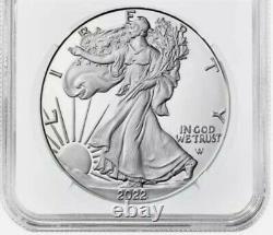 2022 W Ngc Pf70 $1 American Silver Eagle Félicitations Set Presale Ide Day