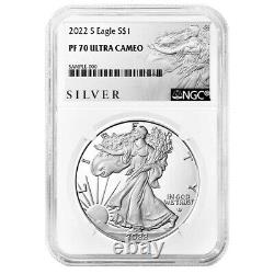 2022-s Preuve $1 American Silver Eagle Ngc Pf70uc Als Label