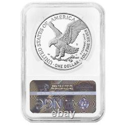 2022-s Preuve $1 American Silver Eagle Ngc Pf70uc Marron Étiquette