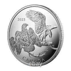2023 $30 La pièce d'argent pur de la Monnaie royale canadienne représentant le majestueux aigle chauve.
