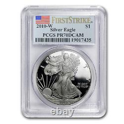 Aigle américain en argent 2010-W épreuve de qualité numismatique 70 PCGS (FS) SKU #60225