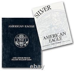 Aigle américain en argent de 1 once épreuve 1998-P (avec boîte et certificat d'authenticité) SKU #1063