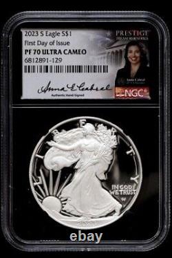 Aigle d'argent S Proof 2023 Ngc Pf70 Ultra Cameo Fdoi Anna Cabral