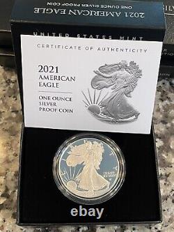 American Eagle 2021 One Ounce Silver Proof Coin West Point (w) 21ean In Hand