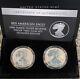 American Eagle One Ounce Silver Inverse Proof Two-coin Set Designer Edition 21xj