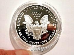 Dollar de preuve American Eagle 1998 avec boîte et certificat d'authenticité (COA)