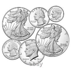 Ensemble de preuves en argent de collection édition limitée 2021 de la Monnaie des États-Unis - Collection American Eagle (21RCN)