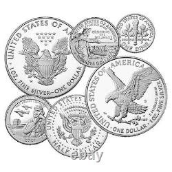 Ensemble de preuves en argent de collection édition limitée 2021 de la Monnaie des États-Unis - Collection American Eagle (21RCN)