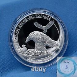 Ensemble de six pièces de monnaie en argent épreuve australienne Wedge-Tail Eagle de 2021 par John Mercanti
