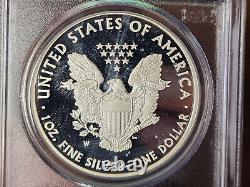 Lot de 4 preuves d'aigle américain en argent USA 2010-W PCGS PR69DCAM avec un fini profondément camée