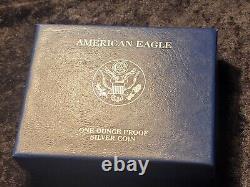 Pièce de 1 dollar American Silver Eagle 2007 de la Monnaie américaine avec COA.
