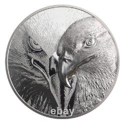 Pièce de monnaie de preuve Smartminting Majestic Eagle en argent de 1 kilo de Mongolie 2021