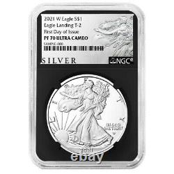 Prévente 2021-w Preuve $1 Type 2 American Silver Eagle Ngc Pf70uc Ifd Als Label