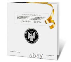 Prévente 2021-w Proof $1 American Silver Eagle Congratulations Set Box Ogp & Co